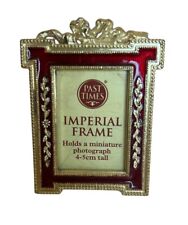 Vintage Enameled Gilded Photo Frame By Past Times 3” picture