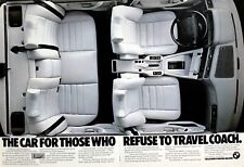 1986 BMW L-7 The Car for Those Who Refuse to Travel Coach Vintage PRINT AD picture