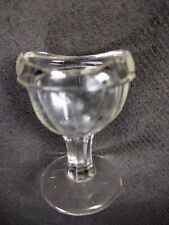 Vintage Gulfport 8 Paneled Clear Glass Eye Wash Cup  Marked G picture