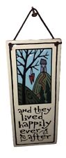 Spooner Creek and they lived happily ever after Handcrafted Tile Etched in Clay picture