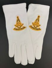 Cotton Gloves with Past Master Emblem - Version 2 (PM2-GLC) picture