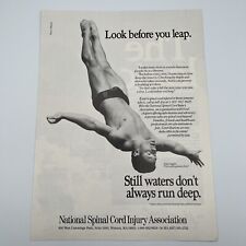 National Spinal Cord Injury Association 1989 Vtg Print Ad 8