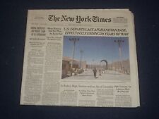 2021 JULY 3 NEW YORK TIMES - U.S. DEPARTS LAST AFGHANISTAN BASE, ENDS 20 YEARS picture