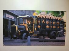 Vintage Dealer Dealership Card Retro Labatt's 191 Antique Keg Truck picture