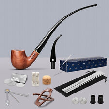 Rosewood Churchwarden Gandalf Pipe Long Stem Bent Tobacco Pipe With Accessories picture