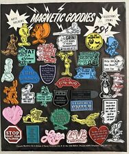 1970s Easel Back Store Display - Magnetic Goodies - Love Bug ACME Characters +++ picture