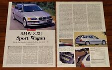BMW 323i SPORT WAGON MAGAZINE PRINT ARTICLE E46 3-SERIES CAR AND DRIVER  picture