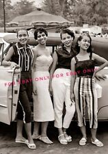Vintage Old 1950's Photo Reprint of African American Fashionable Women Girls picture