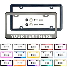 Laser Customize Stainless Steel License Frame Silicone Guard Fit Volkswagen GTI picture