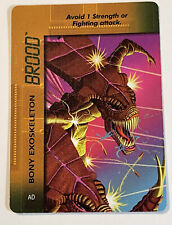 Marvel Overpower 1996 Character Cards Brood Bony Exoskeleton picture