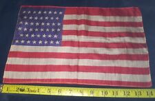Antique 46 Star American Flag - Antique Silk Flag 1908-1912 - 9 1/2 × 14 1/2 picture