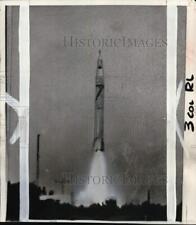 1958 Press Photo Jupiter-C missile carrying Army's Explorer III satellite, FL picture
