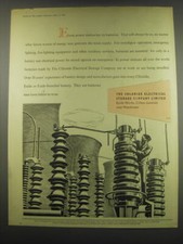 1949 The Chloride Electrical Storage Company Exide Batteries Ad - Power Station picture