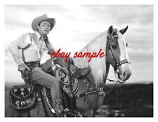 ROY ROGERS PHOTO with HORSE TRIGGER - Hollywood 1940's Movie Star Actors picture