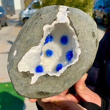 6.03LB Rare Moroccan blue magnesite and quartz crystal coexisting specimen picture