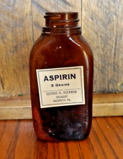 VINTAGE Hand-Crafted Bottle-Aspirin-Approx. 3.5