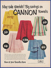 Vintage 1954 CANNON TOWELS Bathroom Decor 50's Print Ad picture