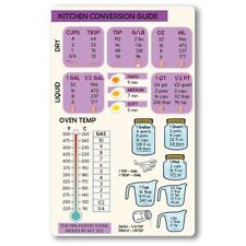 Magnet Me Up Large Purple Kitchen Conversion Chart, 5x8 Magnet Decal, Cute picture