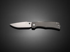 Sandrin Knives Monza Folding Knife Space Gray Titanium Handle Tungsten Carbide  picture