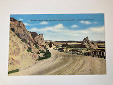 Entering Cedar Pass Badlands National Monument South Dakota VINTAGE Postcard picture