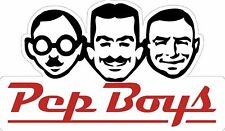 Pep Boys Manny Moe and Jack Heads Laser Cut Metal Sign picture