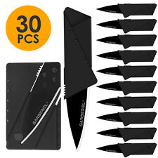 US 10-30 Pack Credit Card Thin Knives Folding Wallet Pocket Micro Survival Knife picture