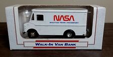 Vintage 1989 ERTL NASA Space Shuttle Team Transport Walk-In Van Bank New In Box picture