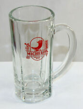 Vintage Michelob Glass Mug Barware Red Drought Beer Horn Unique DRINKWARE  picture