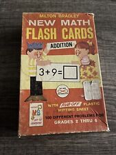 Vintage 1965 Milton Bradley New Math Addition Facts Flash cards picture