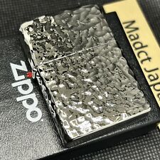 Zippo 5 Sided Processing Hammer Tone Silver Platinum Plate New picture