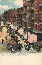 c1905 Rotograph Birds Eye View Hester St Pushcarts Lower East Side NYC NY P344 picture