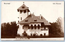 Bucharest Romania Postcard Minovici Villa Museum c1910 Unposted RPPC Photo picture