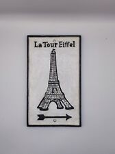RARE VINTAGE EIFFEL TOWER CAST METAL PARIS STREET SIGN BOARD FRANCE COLLECTIBLE picture