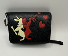 Vera Bradley Mallory RFID Card Case Wonderland Genuine Leather, Disney Wallet picture