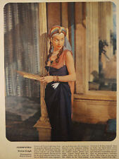 1946 Original Esquire Art WWII Era Art Vivien Leigh as Cleopatra Walter Huston picture