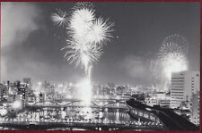 1985 Original Photo Japan Fireworks Traditional Summer Night River Sumida Tokyo picture