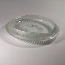 LALIQUE CRYSTAL SUNFLOWER BOWL (MARGUERITE) CLEAR LARGE SIZE 14 INCH picture