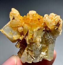210 Carat Aquamarine Crystals Bunch With Golden Dust From Skardu Pakistan picture
