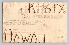 1947. HAWAII QSL RADIO. POSTCARD. RR15 picture