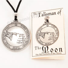 MOON Talisman Seal of Solomon Amulet Magic Pentacle Protection Pendant Necklace picture