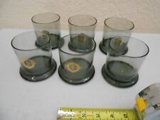 RARE VINTAGE SET 6 RAYTHEON MIDDLE EAST SYSTEMS CO BAR GLASSES HTF MILITARY picture