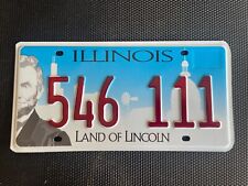 ILLINOIS TRIPLE 111 LICENSE PLATE ONES TRIPLE NUMBER REPEATING 546 111 picture