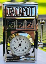 Lot of 8 Collectible Miniature Clock Quartz Decorative 777 Slot Machine MINT NEW picture