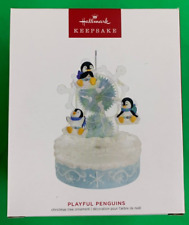 PLAYFUL PENGUINS - Hallmark Keepsake Ornament - 2023 - BRAND NEW - MAGIC picture