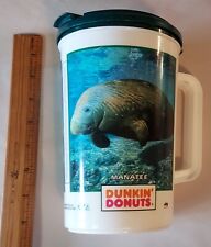 Vtg Dunkin Donuts Collectible 34OZ Coffee SUPER THERMO manatee picture