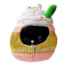 Squishable Justice Undercover Agent Pixie Black Cat Pumpkin Spice Latte Plush picture