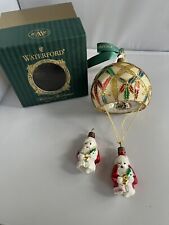 Vintage Waterford Holiday Heirlooms Santa's Balloon Ride Ornament w/ Box + Extra picture
