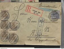 Alsace Lorraine registered letter of 23 09 1918 from Ostheim (Upper Rhine) for picture