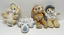 Vintage 1999 Precious Moments Tender Tails Ornaments Rhino Monkey Dog Bear picture