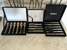 BOMBAY COMPANY NEIMAN MARCUS SILVER PLATE TEA SPOON KNIFE SET picture